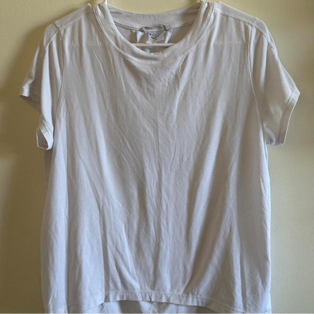 Athleta White Short Sleeve Tee